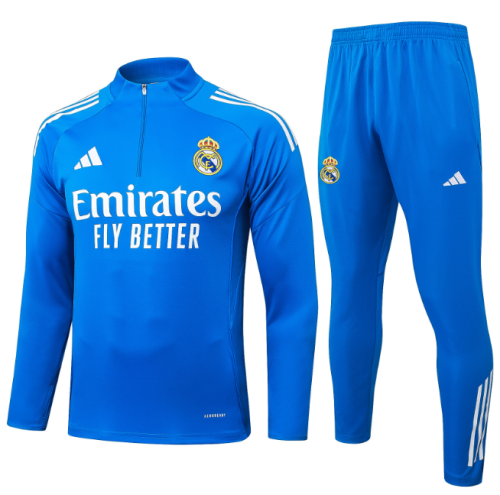 Real Madrid 2025/2026 1/4 zipper tracksuit blue