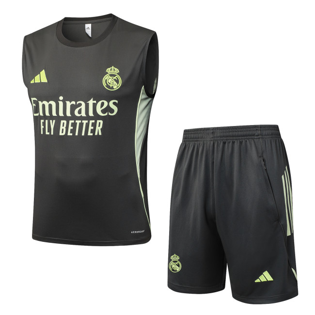 Real Madrid 2025/2026 vest tracksuit Grayish green