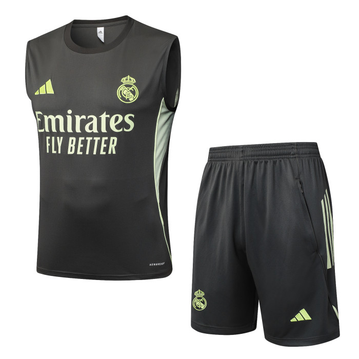 Real Madrid 2025/2026 vest tracksuit Grayish green