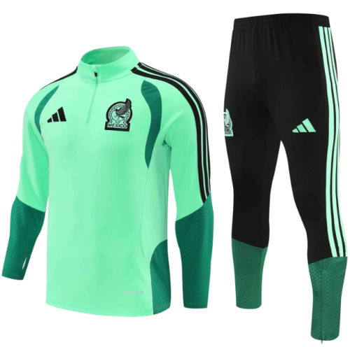 Mexico 2026 1/4 zipper tracksuit green