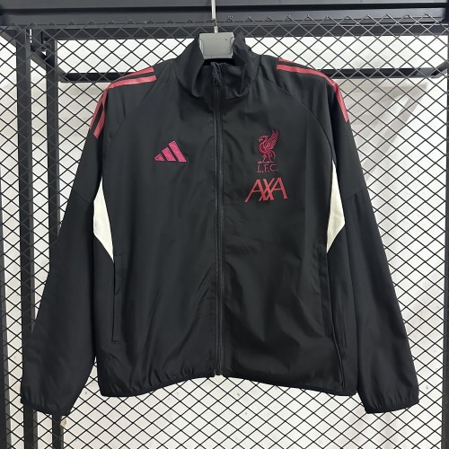 Liverpool 2026/2027 windbreaker coat Black