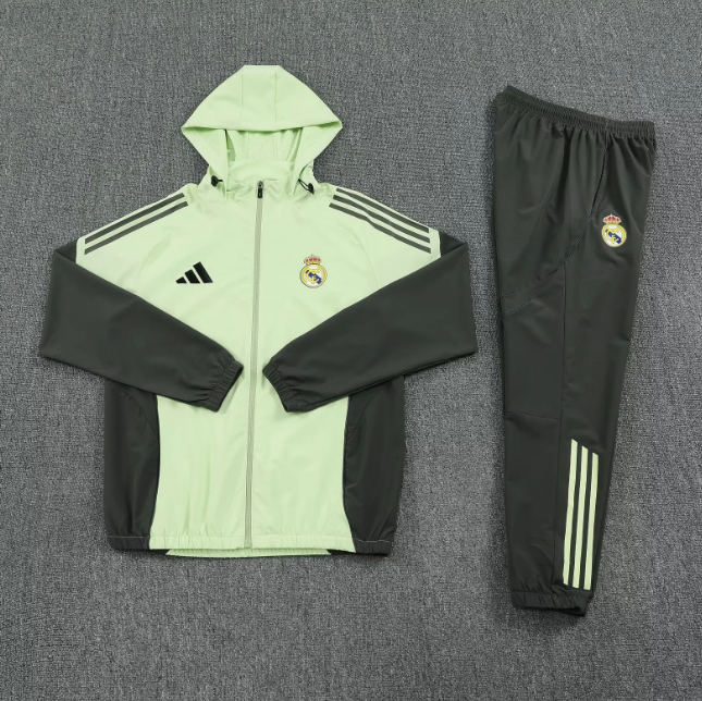 Real Madrid 2025/2026 windbreaker grass green suit