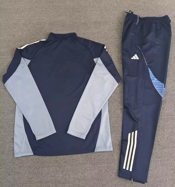 Schalke 04 25/26 1/4 zipper tracksuit grey