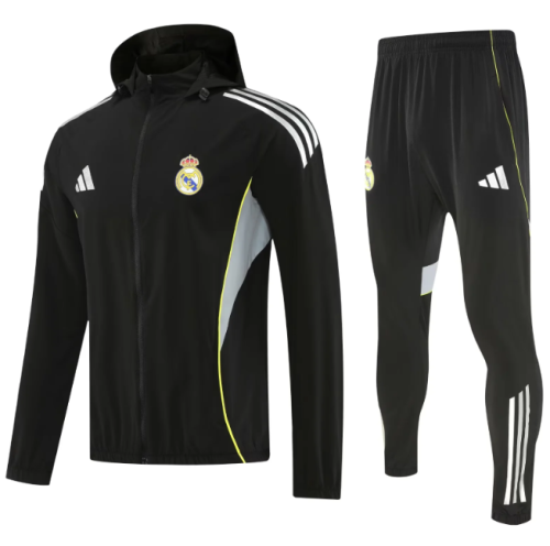 Real Madrid 2025/2026 windbreaker black suit