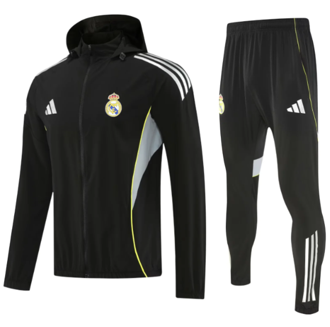 Real Madrid 2025/2026 windbreaker black suit
