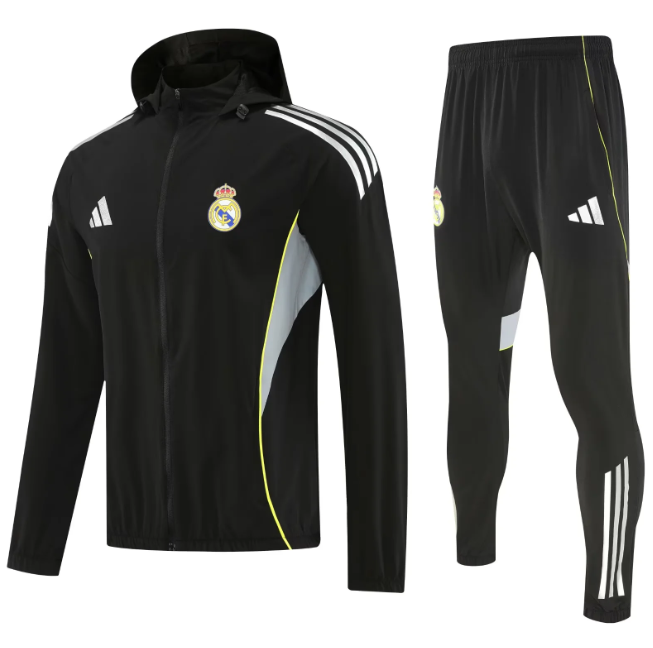 Real Madrid 2025/2026 windbreaker black suit