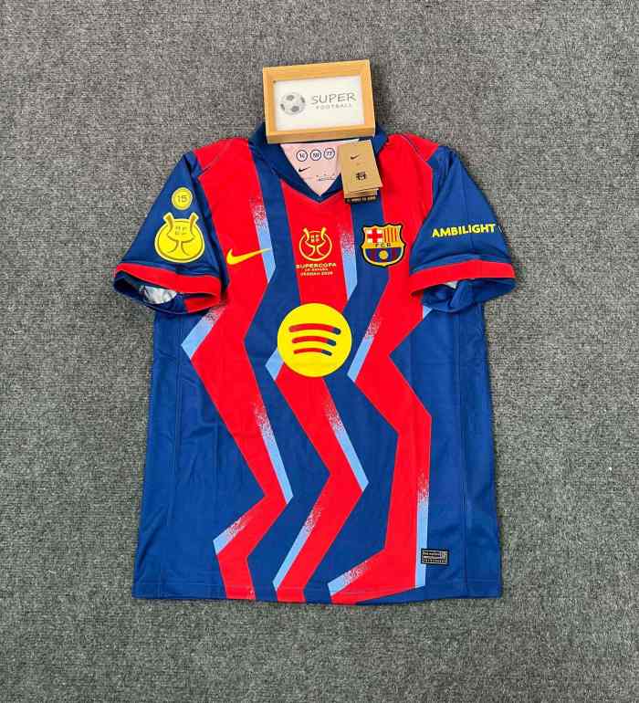 Barcelona 2025/2026 Spain Super Cup final jersey