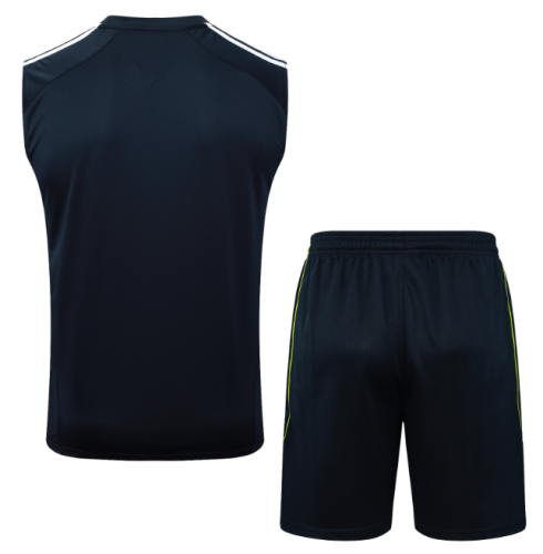 Real Madrid 2025/2026 vest tracksuit retro dark blue