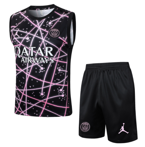 Paris Saint-Germain PSG 2025/2026 vest tracksuit JD black&pink