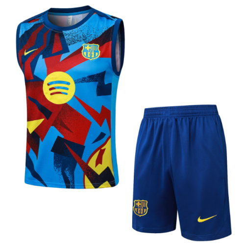 Barcelona 2025/2026 vest tracksuit camouflage light blue