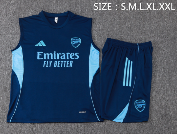 Arsenal 2025/2026 vest tracksuit royal blue