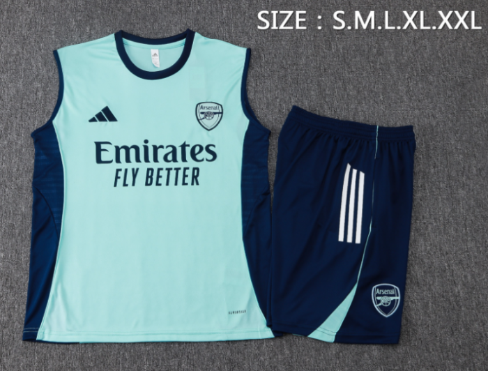 Arsenal 2025/2026 vest tracksuit light blue