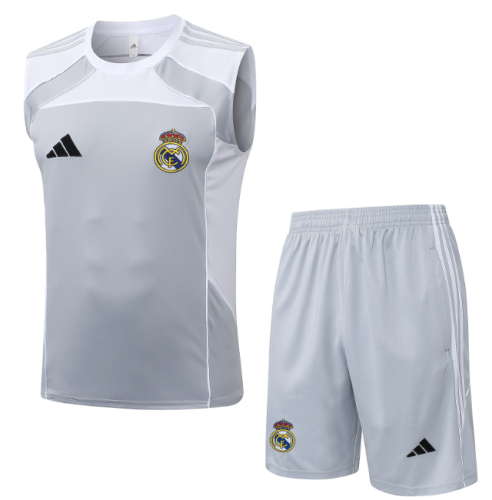 Real Madrid 2025/2026 vest tracksuit light grey