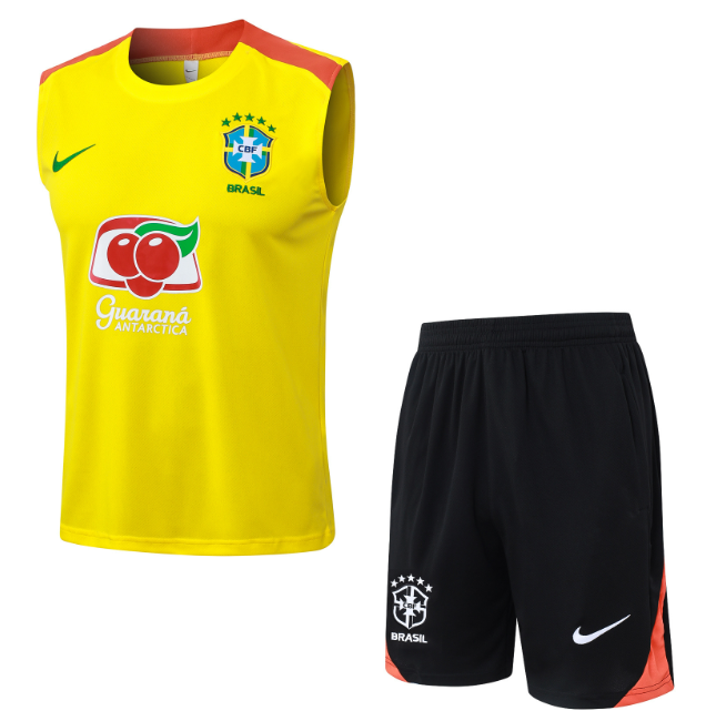 Brazil 2025/2026 vest tracksuit yellow