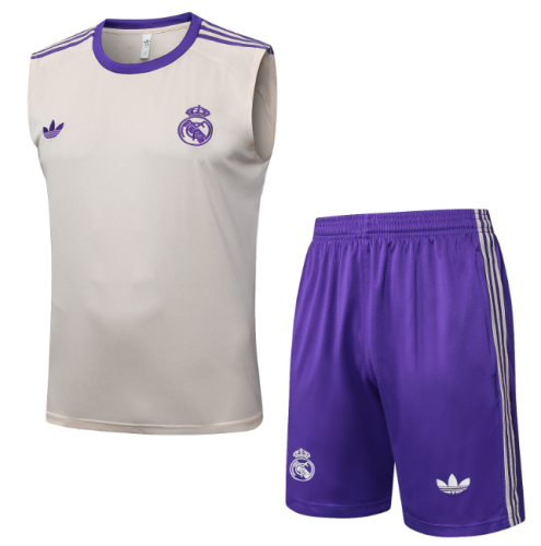Real Madrid 2025/2026 vest tracksuit retro light pink