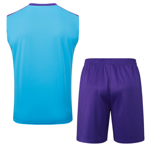 Real Madrid 2025/2026 vest tracksuit retro light blue