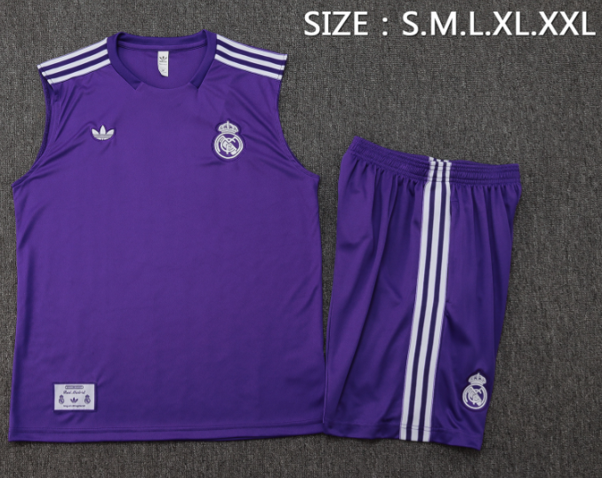 Real Madrid 2025/2026 vest tracksuit retro purple
