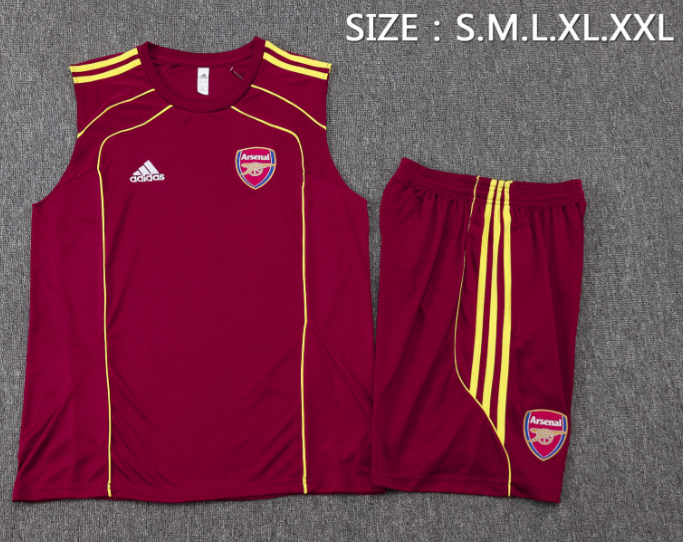Arsenal 2025/2026 vest tracksuit brown