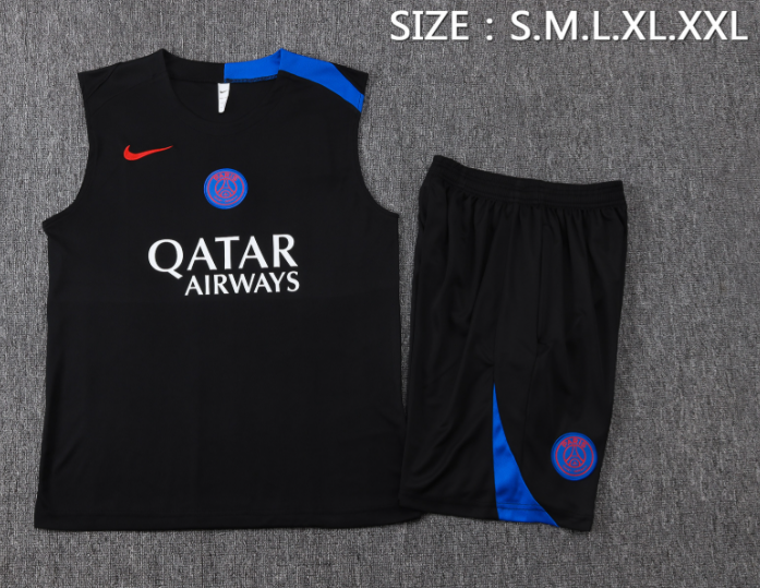 Paris Saint-Germain PSG 2025/2026 vest tracksuit black