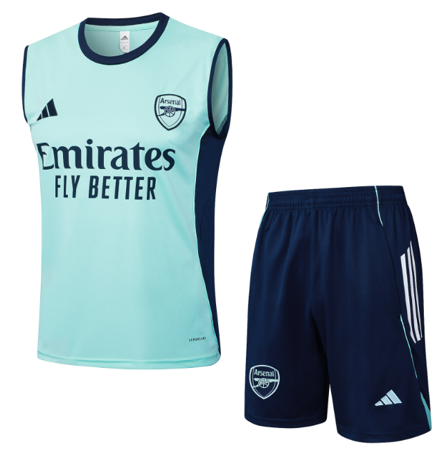 Arsenal 2025/2026 vest tracksuit light blue
