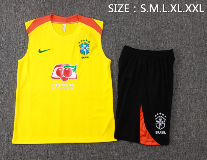Brazil 2025/2026 vest tracksuit yellow