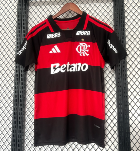 FC Flamengo 2026 home shirt (with full set sponsor+golden patch)