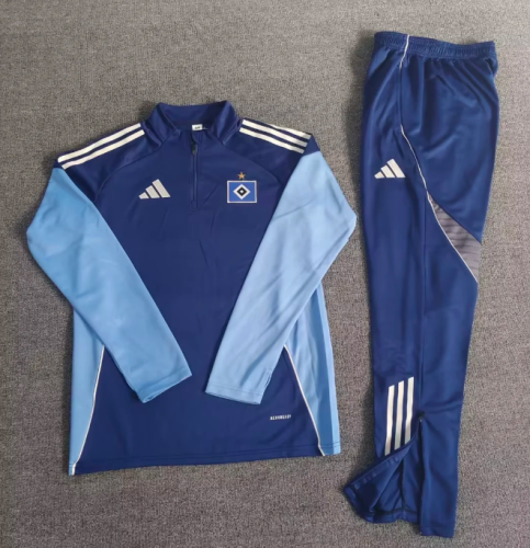 Hamburger SV 25/26 1/4 zipper tracksuit blue