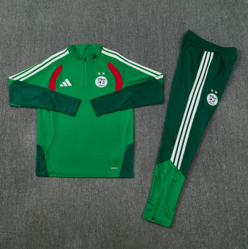 Algeria 2026 1/4 zipper tracksuit green