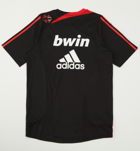 2007/2008 AC Milan retro tracksuit shirt black