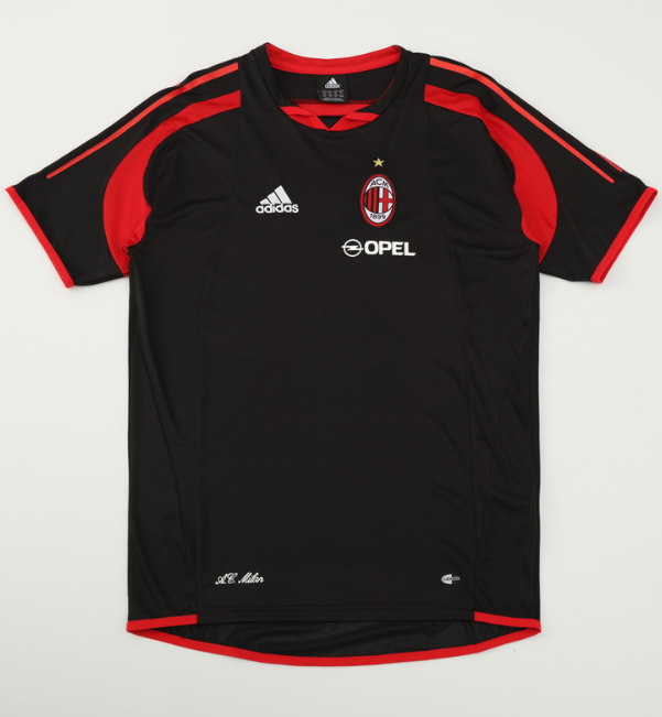 2004/2005 AC Milan retro tracksuit shirt black