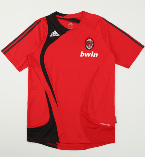 2007/2008 AC Milan retro tracksuit shirt red