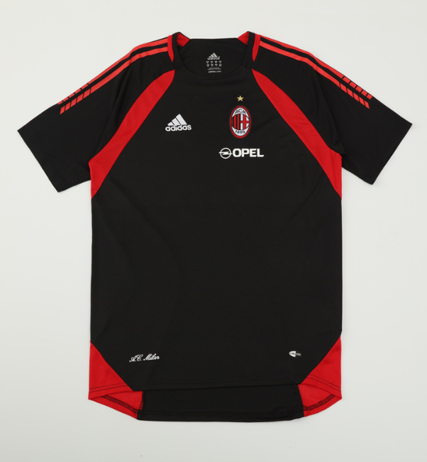 2005/2006 AC Milan retro tracksuit shirt black