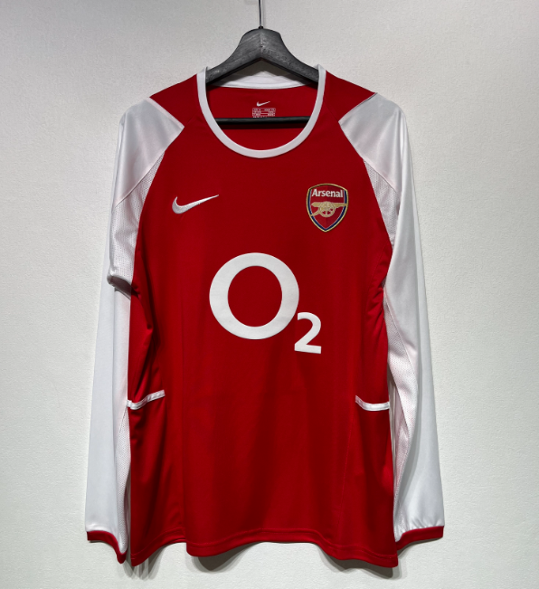 Arsenal 2002/2003 home retro shirt (long sleeve)