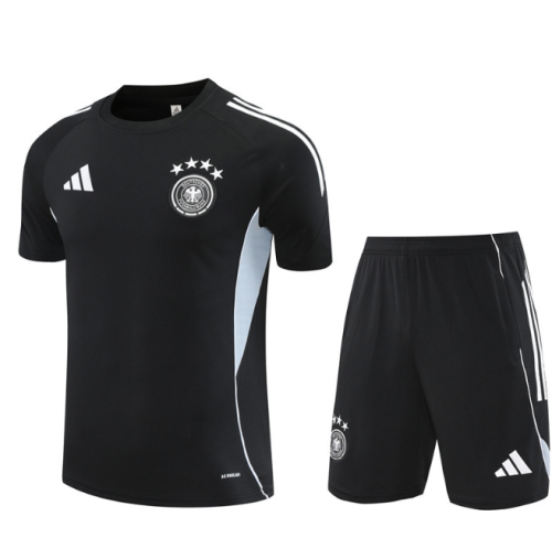 Germany 2026 short sleeve and shorts tracksuit black