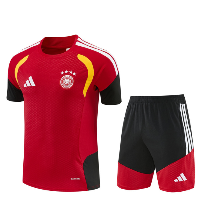 Germany 2026 short sleeve and shorts tracksuit red