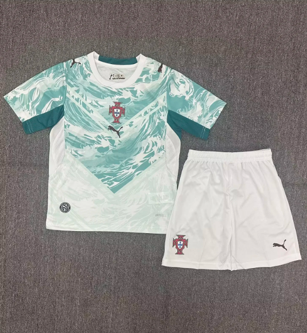 Portugal Nation team 2026 away  full set kit (Adult and Kids) Ronaldo