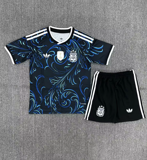 Argentina 2026 away full set kit (Adult and Kids) Messi