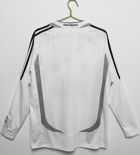 Real Madrid 2006/2007 home retro shirt (long sleeve)