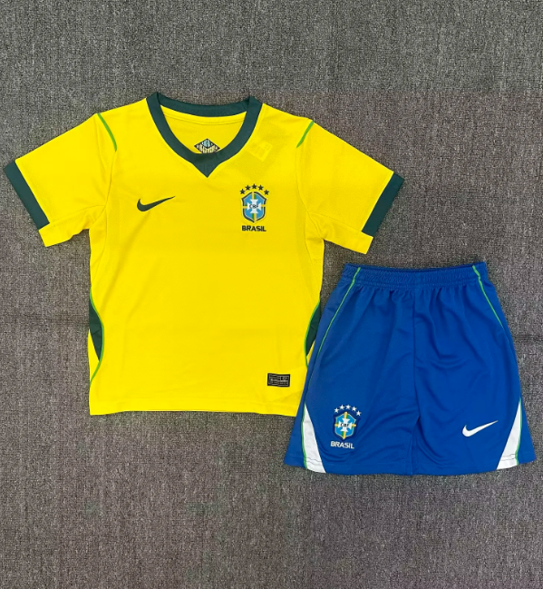 Brazil Nation team 2026 home  full set kit (Adult and Kids)