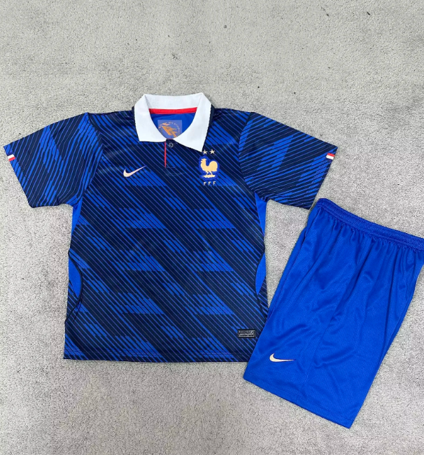 France Nation team 2026 home full set kit (Adult and Kids)  Mbappe