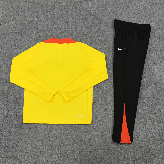 Brazil 2026 1/4 zipper tracksuit yellow