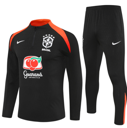 Brazil 2026 1/4 zipper tracksuit black