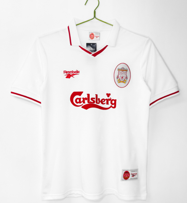 Liverpool 1995/1996 white retro shirt