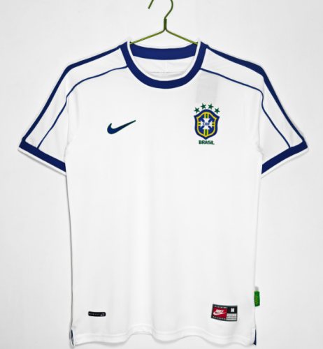 Brazil 1998 retro white shirt Ronaldo9