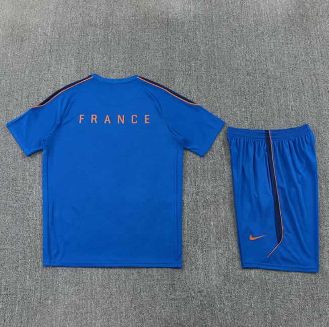 France 2026 Short sleeve tracksuit blue