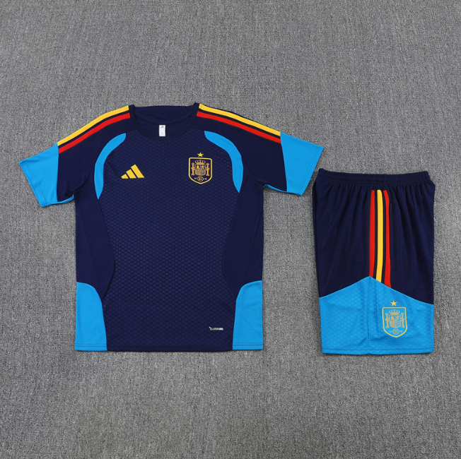 Spain 2026 Short sleeve tracksuit royal blue