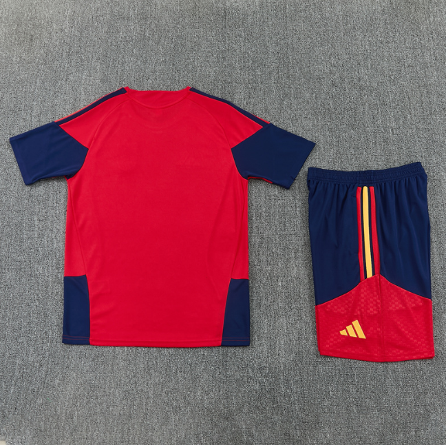Spain 2026 Short sleeve tracksuit red