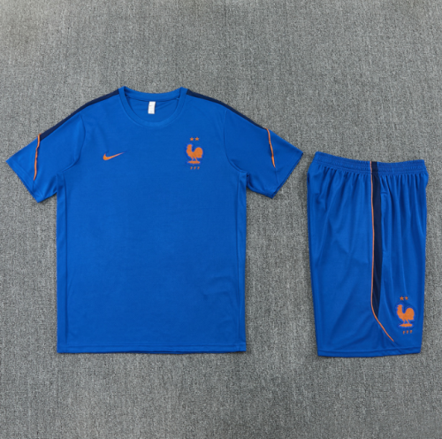 France 2026 Short sleeve tracksuit blue