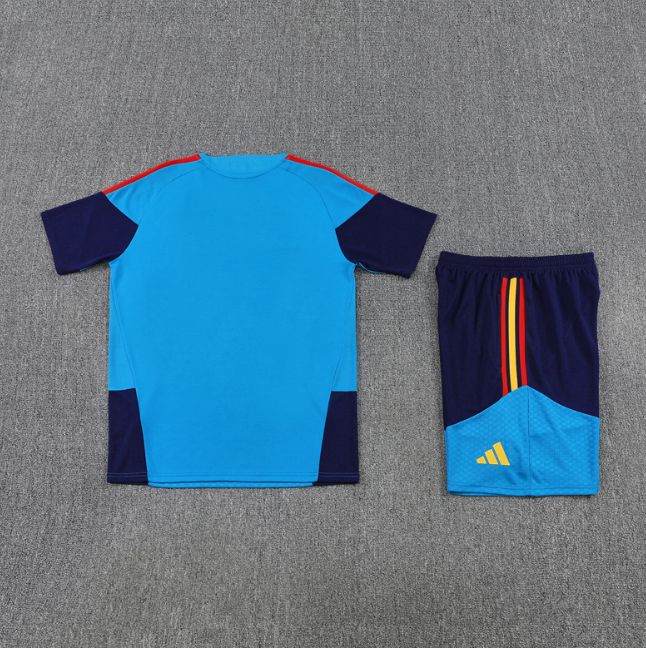 Spain 2026 Short sleeve tracksuit light blue