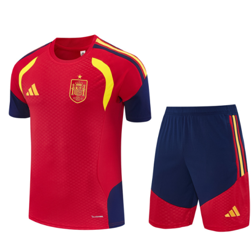 Spain 2026 Short sleeve tracksuit red